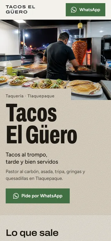 Taquería, diseño tipo mural